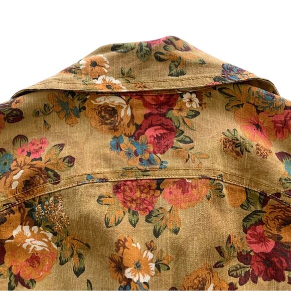 Via Penny Lane Reworked Apparel | TLC 90’s Graphic Custom Floral Jacket Small - Picture 6 of 8